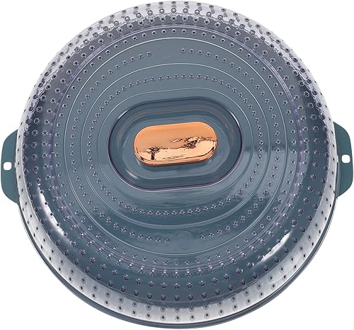 UPKOCH Cubierta transpirable para verduras, bandeja transparente de plástico, cubierta de salpicaduras de microondas, cubierta de alimentos, caja de