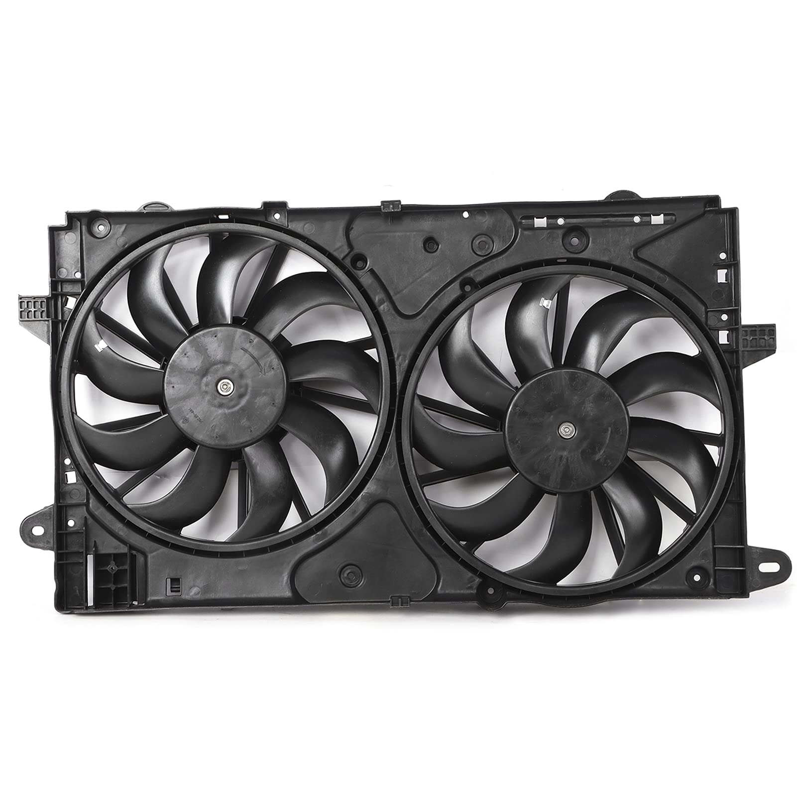 Car Engine Cooling Fan Radiator - Direct Replacement Fit for Malibu 2013 – 2016, Impala LS 2.5L 2017 - Replaces OE 20979495 - Durable ABS Metal