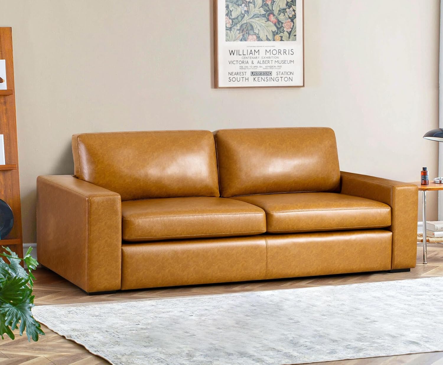 WELYAS 85" Modern Sofas Couches for Living Room, Mid