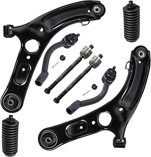 Miniatura 175 de Detroit Axle - Kit de suspensión delantera de 8 piezas para Toyota Sienna 2004-2010, brazos de control inferiores con rótulas interiores exteriores
