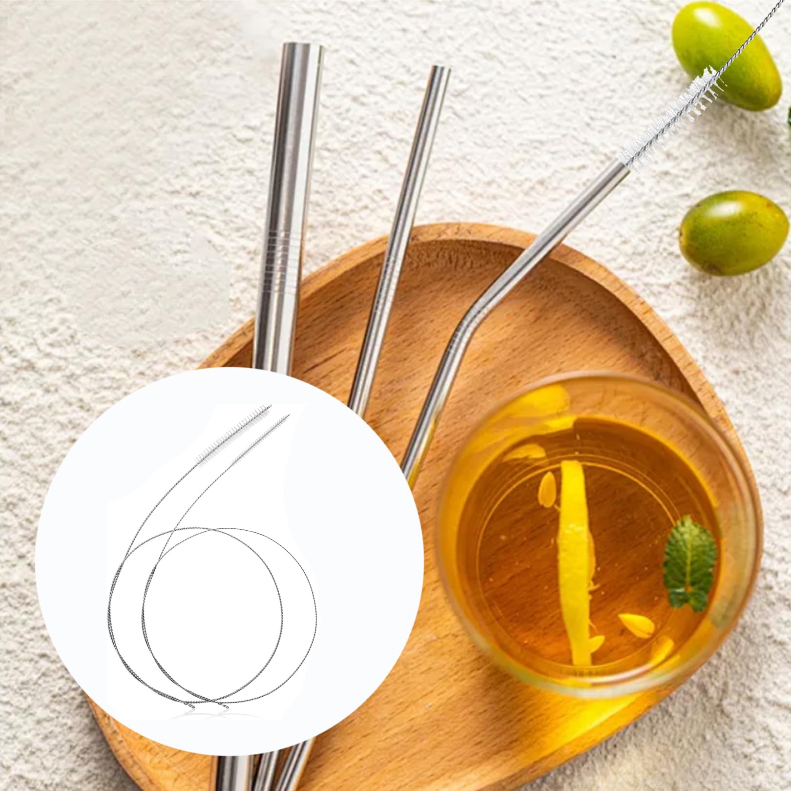 Cepillos de limpieza flexibles de acero inoxidable 100 cm para tuberías