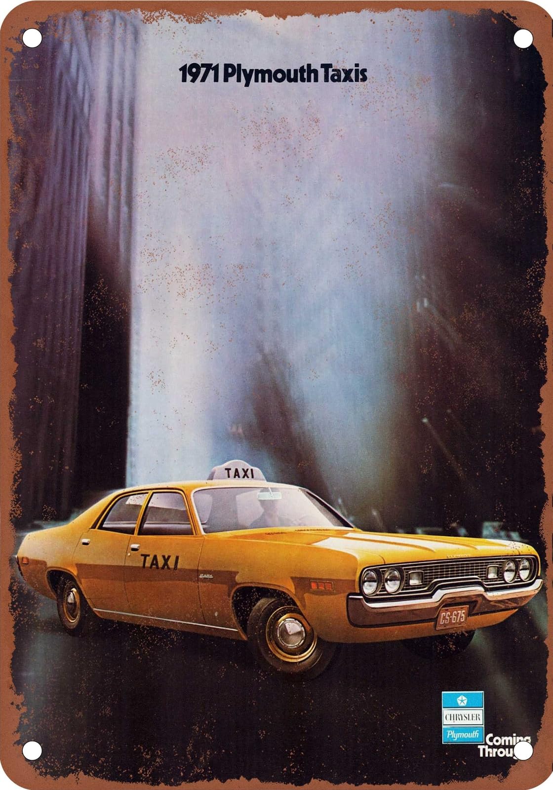 Miaomansenstore Metal Sign - 1971 Plymouth Vintage Ad 08 - Old Retro Rusty Look Home Decor
