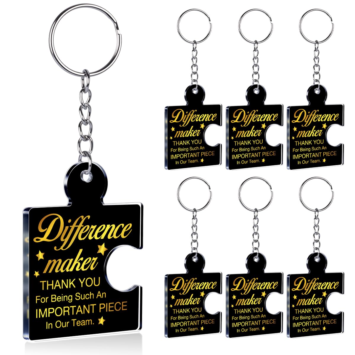 Team Appreciation Gifts Bulk Thank You Keychains for Coworkers