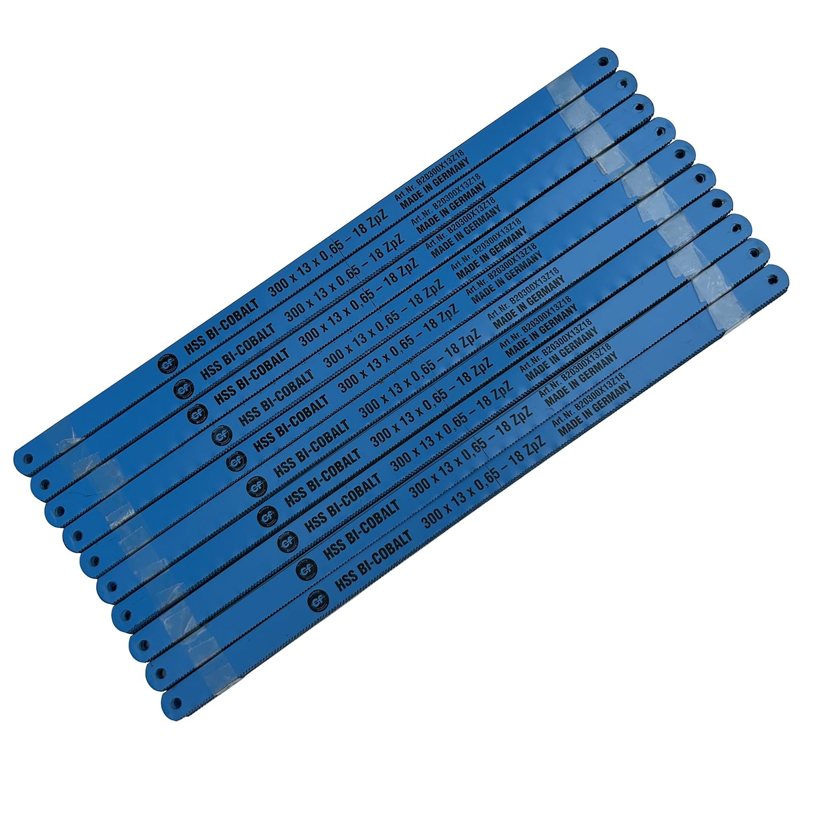 Lot de 100 lames de scie à métaux HSS bi-métal 300 mm 18 tpi