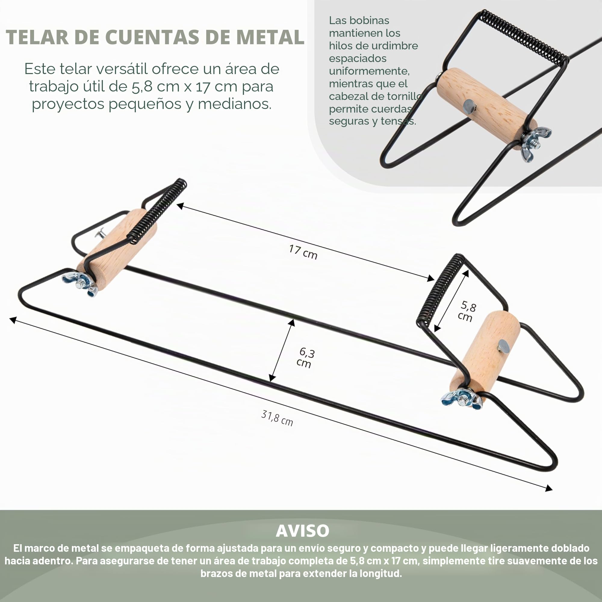 Bead Loom Kit Metal