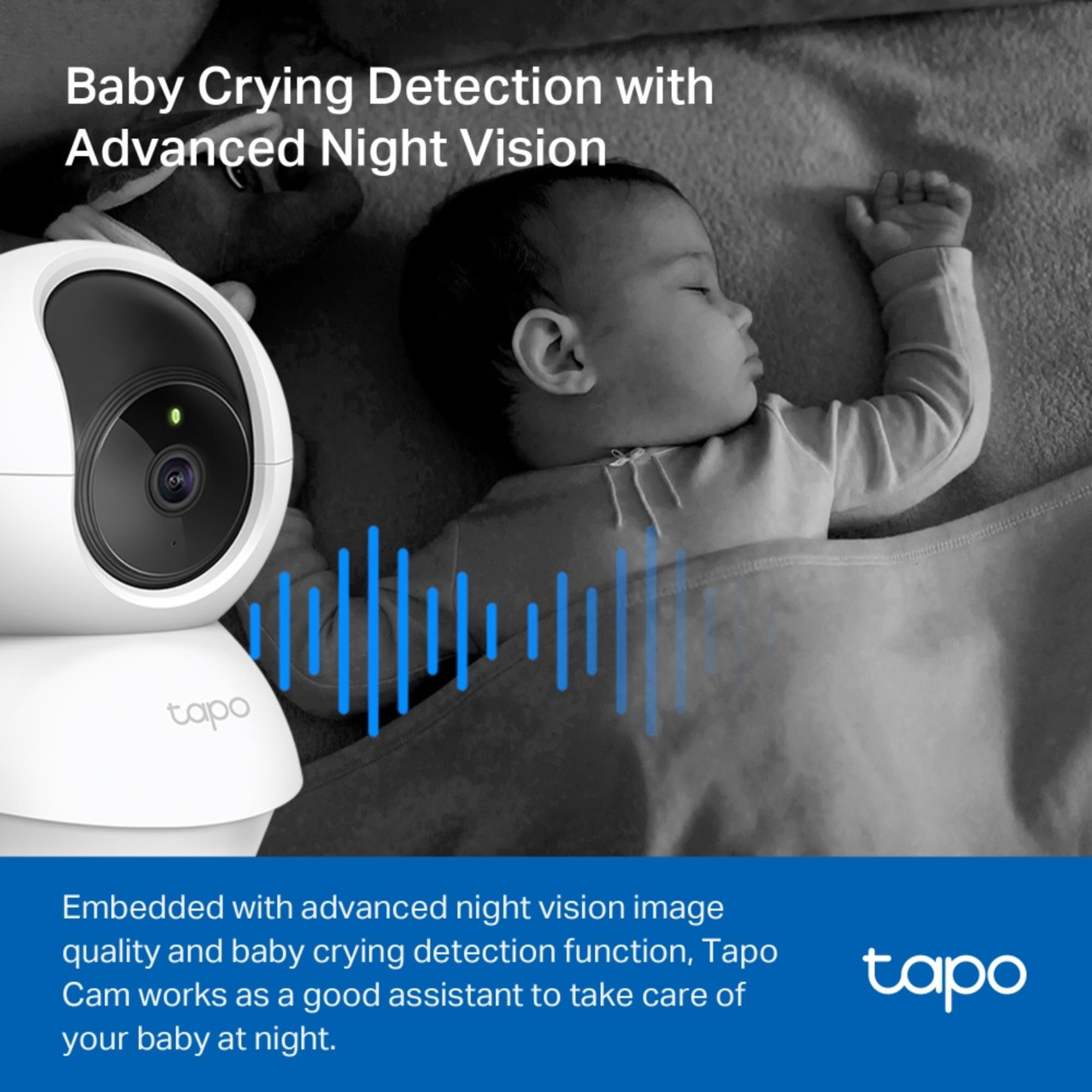 Tapo C200 2-Pack 1080p Pan/Tilt Indoor Camera, Baby Monitor, Motion Detection, Customizable Privacy Mode, 2-Way Talk - Image 4