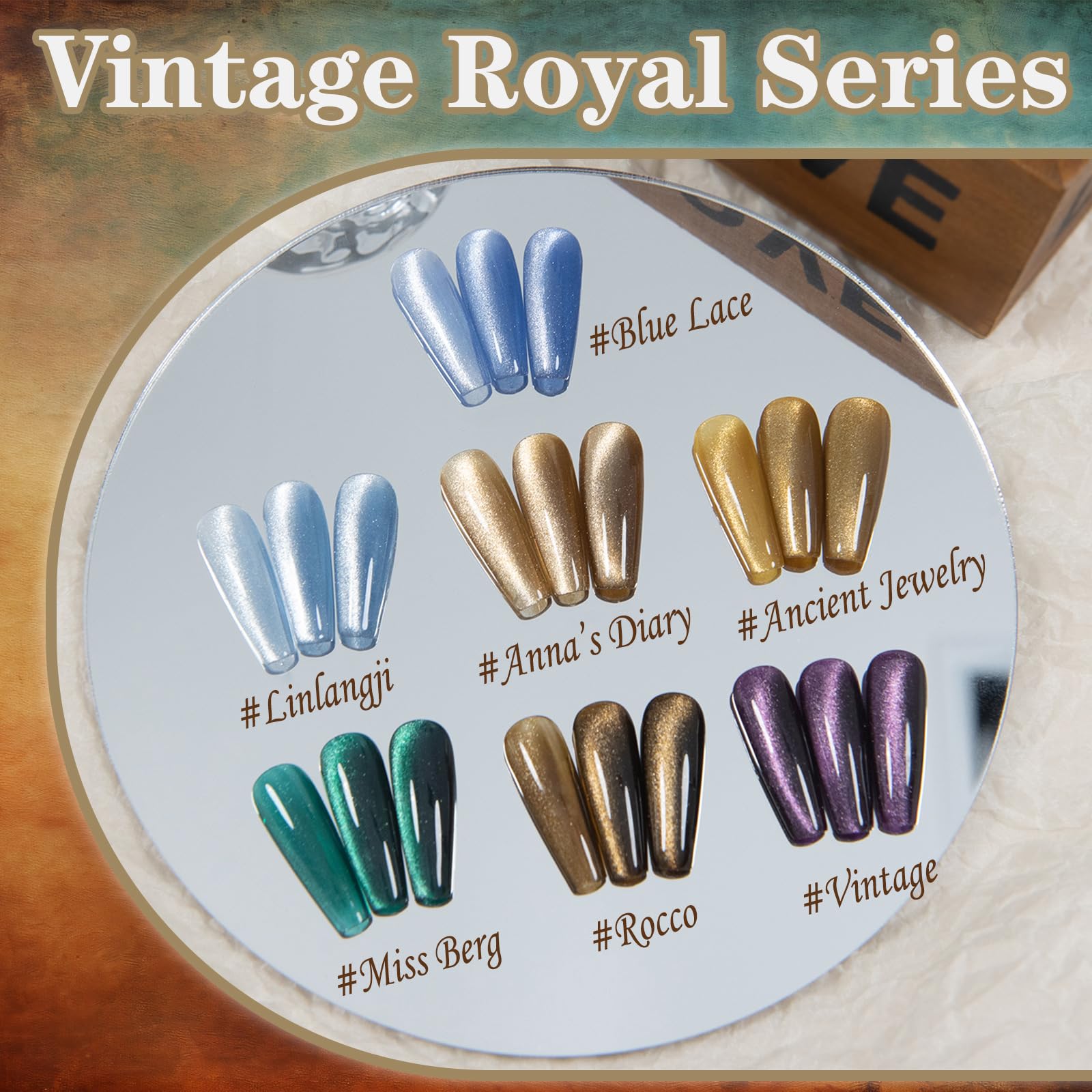 マグネットネイル 全12色セット ジェルネイル 8g ヴィンテージマグネット