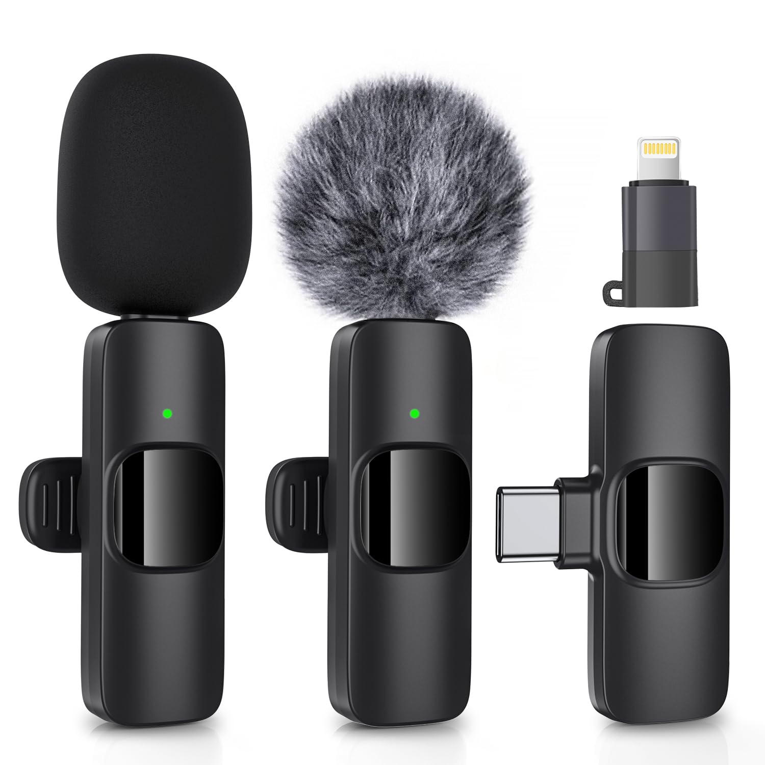Sepgirlcy Wireless Lavalier Microphone for iPhone, iPad, Android Phone