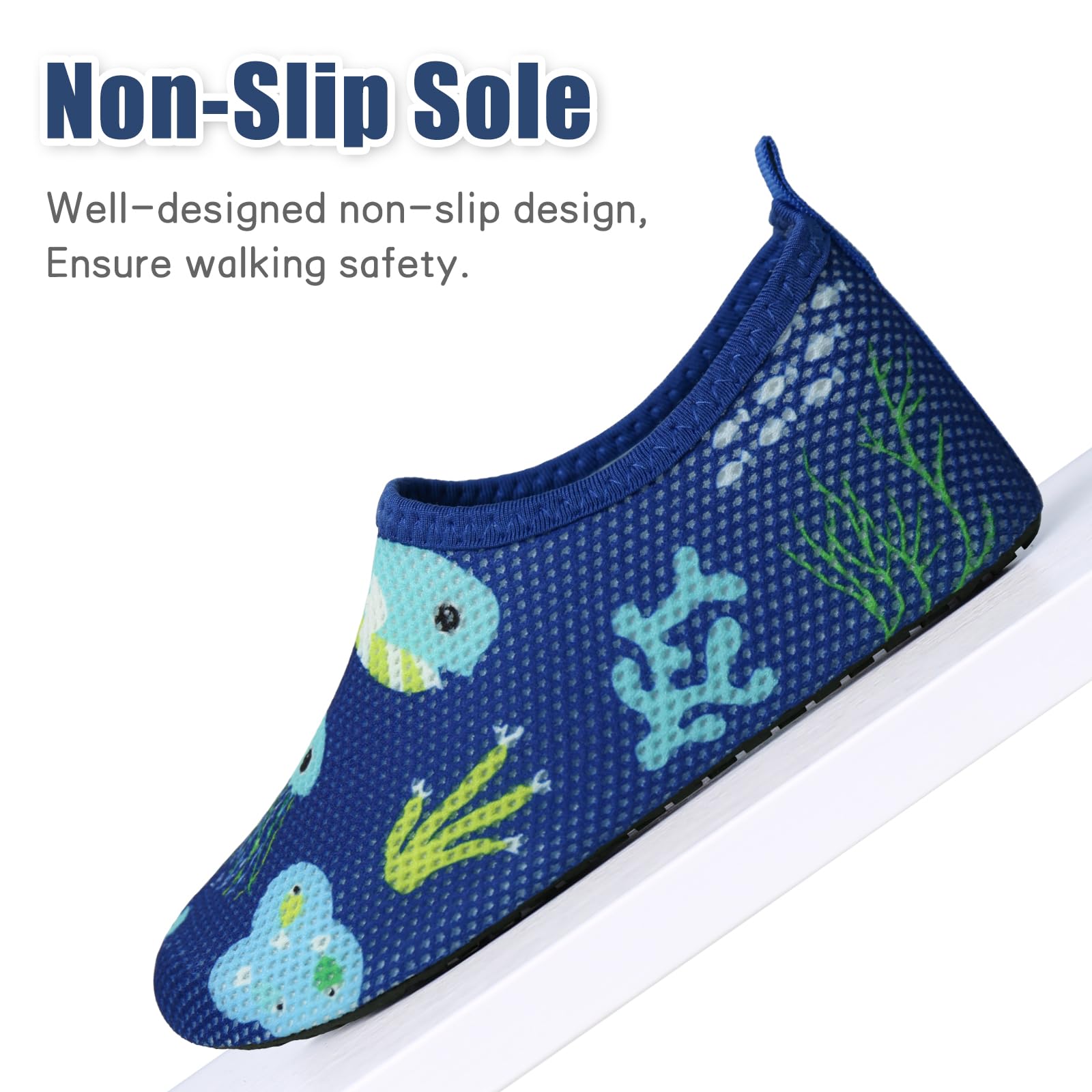 EDOTON Zapatos de Baño para Niñas Zapatos de Agua de Secado Rápido y Antideslizante Escarpines de Baño para Niños Zapatos de Playa