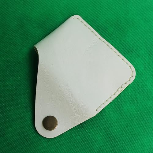 Miniatura 7 de Handmade Genuine Leather Card Holder with Snap Closure - Ultra Slim Minimalist Wallet, Hand-Stitched Compact Front Pocket Card Case for Men & Women