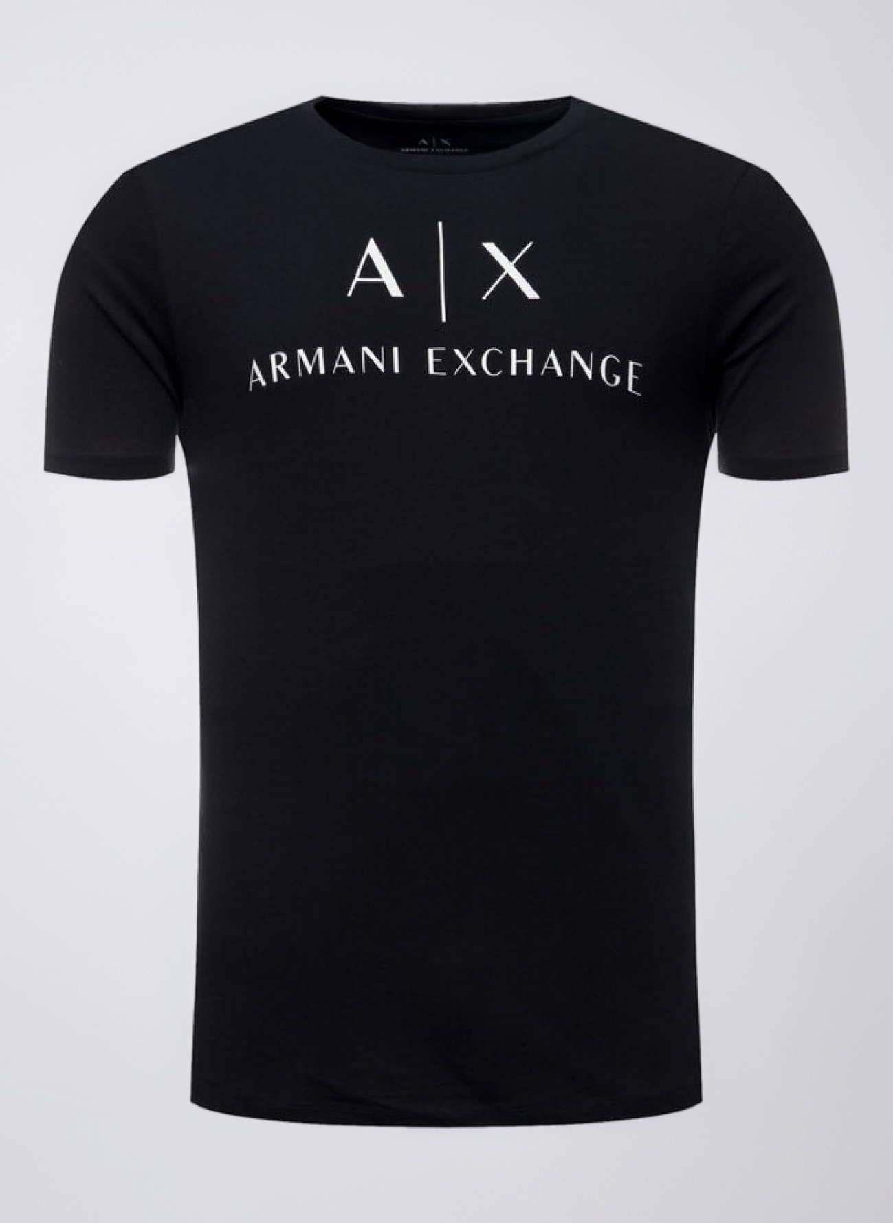 Armani Exchange Men's Tonal and Contrast Logo Core Crew Neck T-Shirt