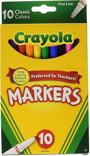 Miniatura 1 de Crayola marcadores clásicos trazo fino 10 unidades paquete de 3