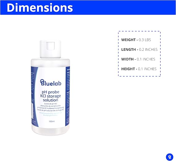 Bluelab STSOL100 KCL Storage Solution for pH Probes, 100ml