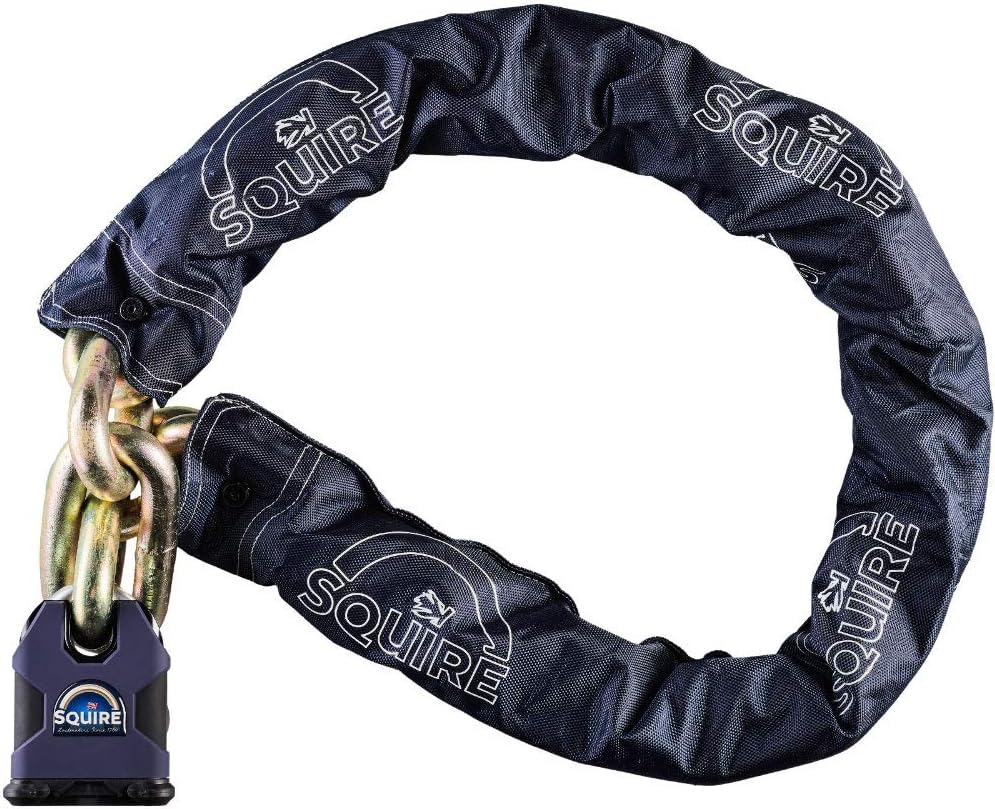 SQUIRE SS80C/S/TC22/5 Lock & Chain, Blue, One Size