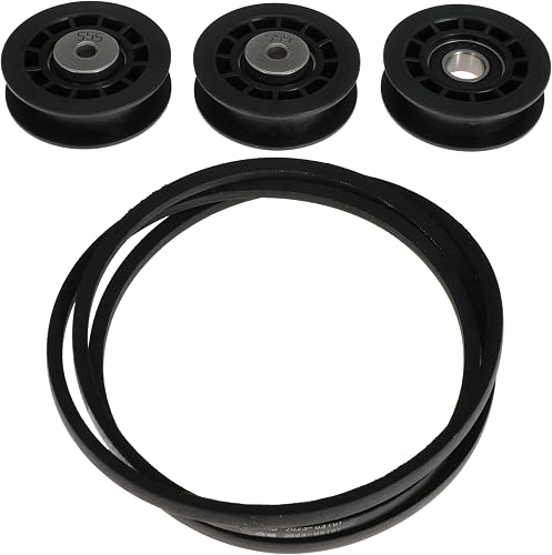 Replacement 587973001 587969201 580364609 Belt Repair Kit LC221A LC221AH Belt and Pulley Kit for Husqvarna 22" AWD HU675AWD HU725AWD Walk-Behind Lawn Mowers