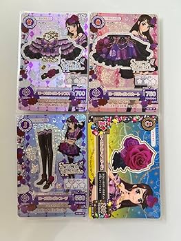 ローズボンボンコーデ　4枚セット Amazon.co.jp: ち アイカツ アイカツカード 紫吹蘭 ローズボンボン