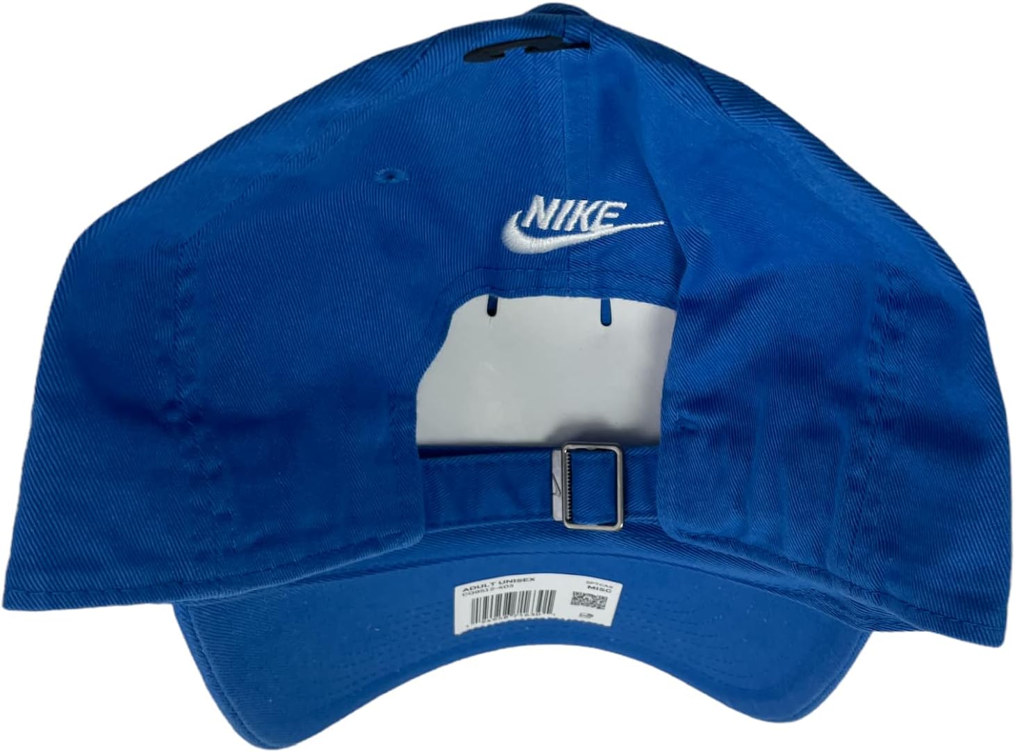 Nike Unisex Heritage 86 JDI Adjustable Strapback Baseball Cap Hat (Blue)