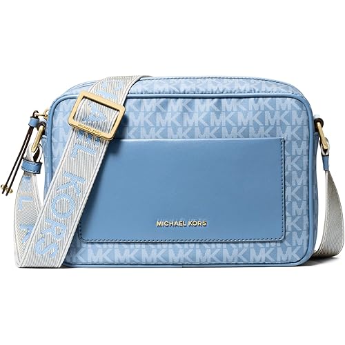 Michael Kors womens Jet Set Large Webbing Strap Crossbody Bag