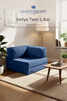Sofya Tekli Koltuk L Kol | Oyun Koltu u | S nger Koltuk | Sinema Koltu u. 90x90 CM Lacivert