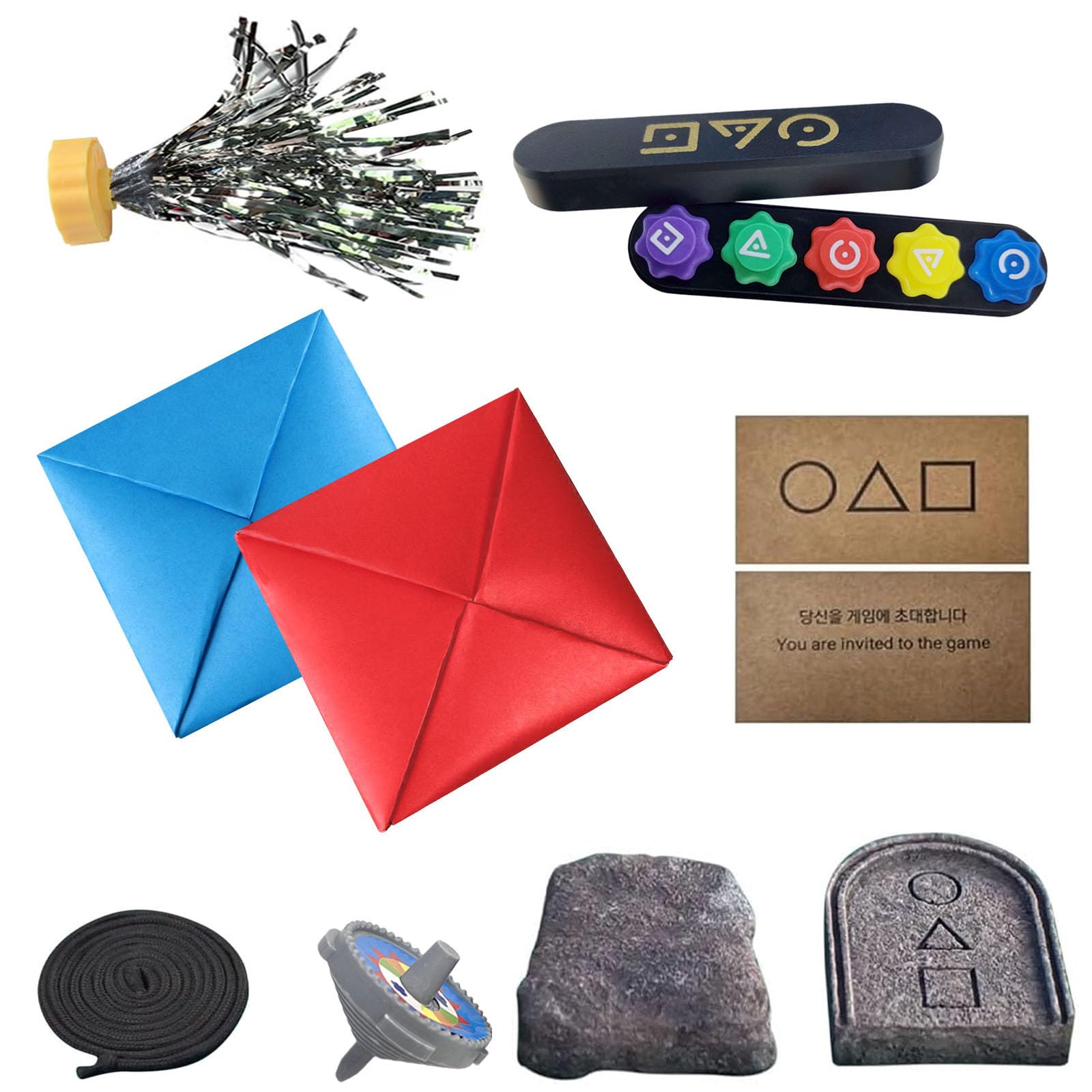 LEERMEIZI Traditional Korean Game, Gonggi Korean Game, Reaction Game for Adults and Children, Hand-Eye Coordination Game, Party Games for Adults and Children (1 Set)