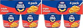 Kraft Triple Cheese Macaroni & Cheese 2.05 Oz Cups, 4 Ct (Pack of 2)