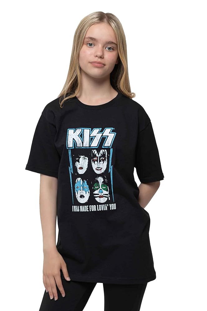 Amazon.com: Kiss Kids T Shirt Made For Lovin You Band Logo