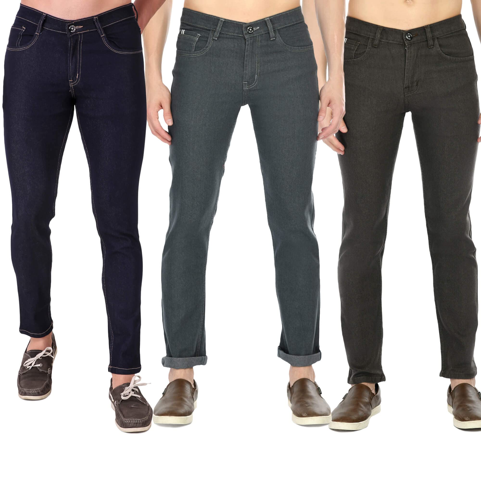 DELEXO Men’s Jeans Combo Pack of 3