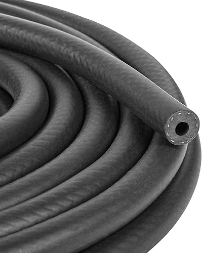 Miniatura 19 de Manguera de caucho NBR para combustible con diámetro interior de 3/8 pulgadas (10 mm), manguera de bloqueo de 10 pies y alta presión 300 PSI