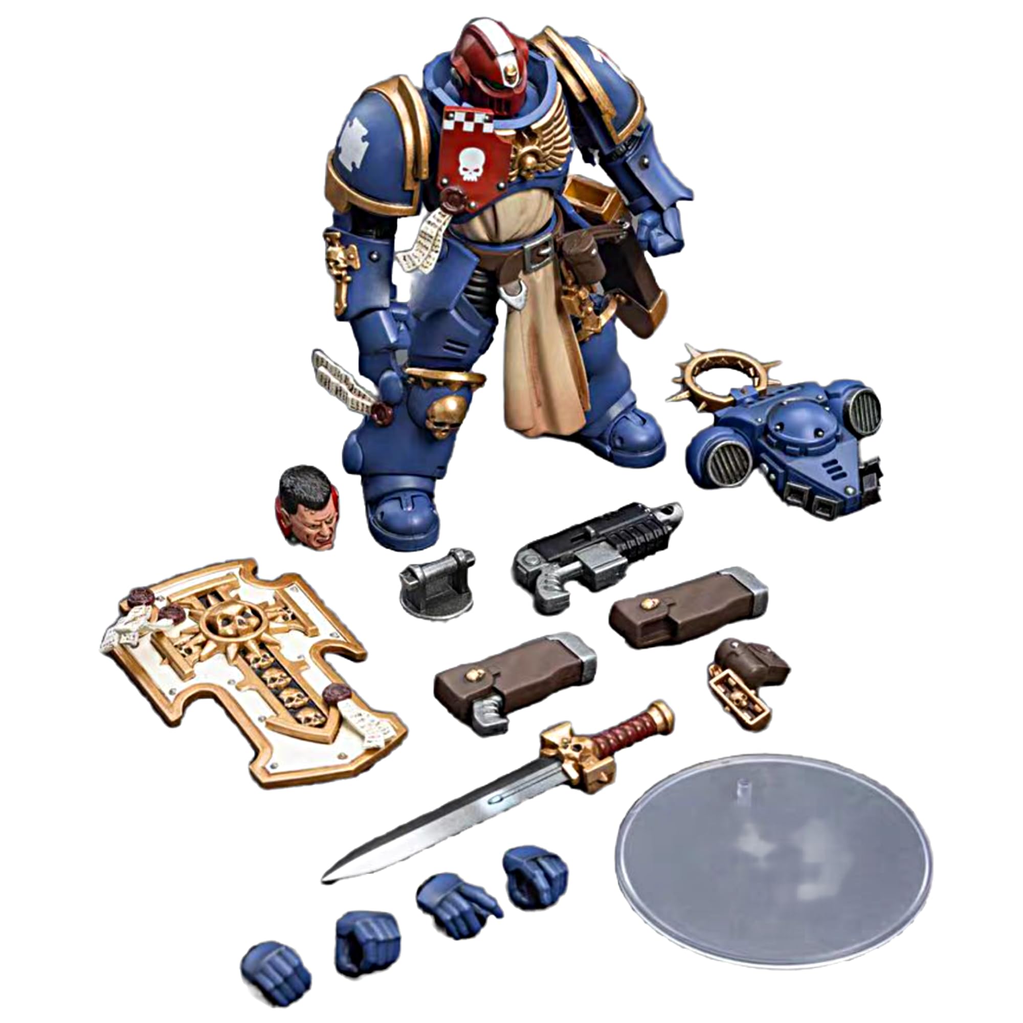 JOYTOY Warhammer 40K 1/18 Action Figure Ultramarines Bladeguard Veterano Fratello Sergente Proximo Modello da collezione