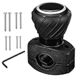 Spurtar Steering Wheel Knob, Universal Car Suicide Knob Power Handle Spinner Fit for Steering Wheel, Cars, Semi Truck, Forklifts, Tractors, Boat, and Golf Cart – Black