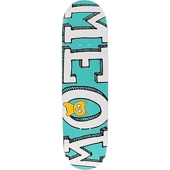 MEOW SKATEBOARDS スケートボード Amazon | Meowロゴデッキ8.0 Teal – Assembled as complete