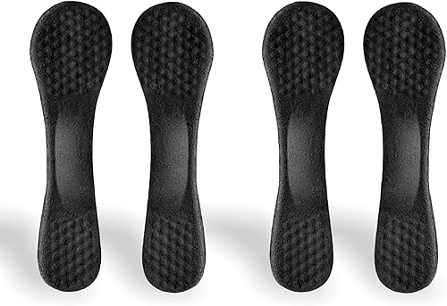 CB - 4 pares de plantillas de soporte de arco, forro de gel de silicona invisible delgado, alivio del dolor de arco, alivio del dolor de pies,