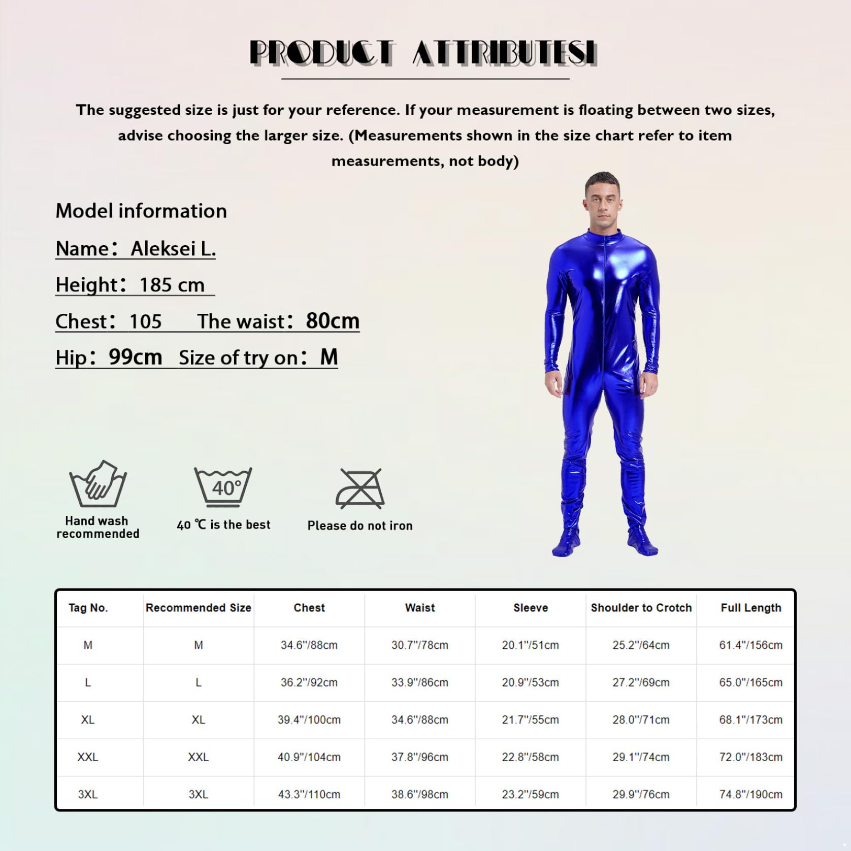 Uomo Body Danza Metallico Body Unitard Maniche Lunghe Bodysuit Ginnastica Spettacolo