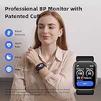 Vista 2 de Smart Watch Blood Pressure, 1.95'' Blood Pressure Watch with Air Pump Cuff, S7 Smartwatch with Blood Pressure Sleep Monitor Sports Tracking for