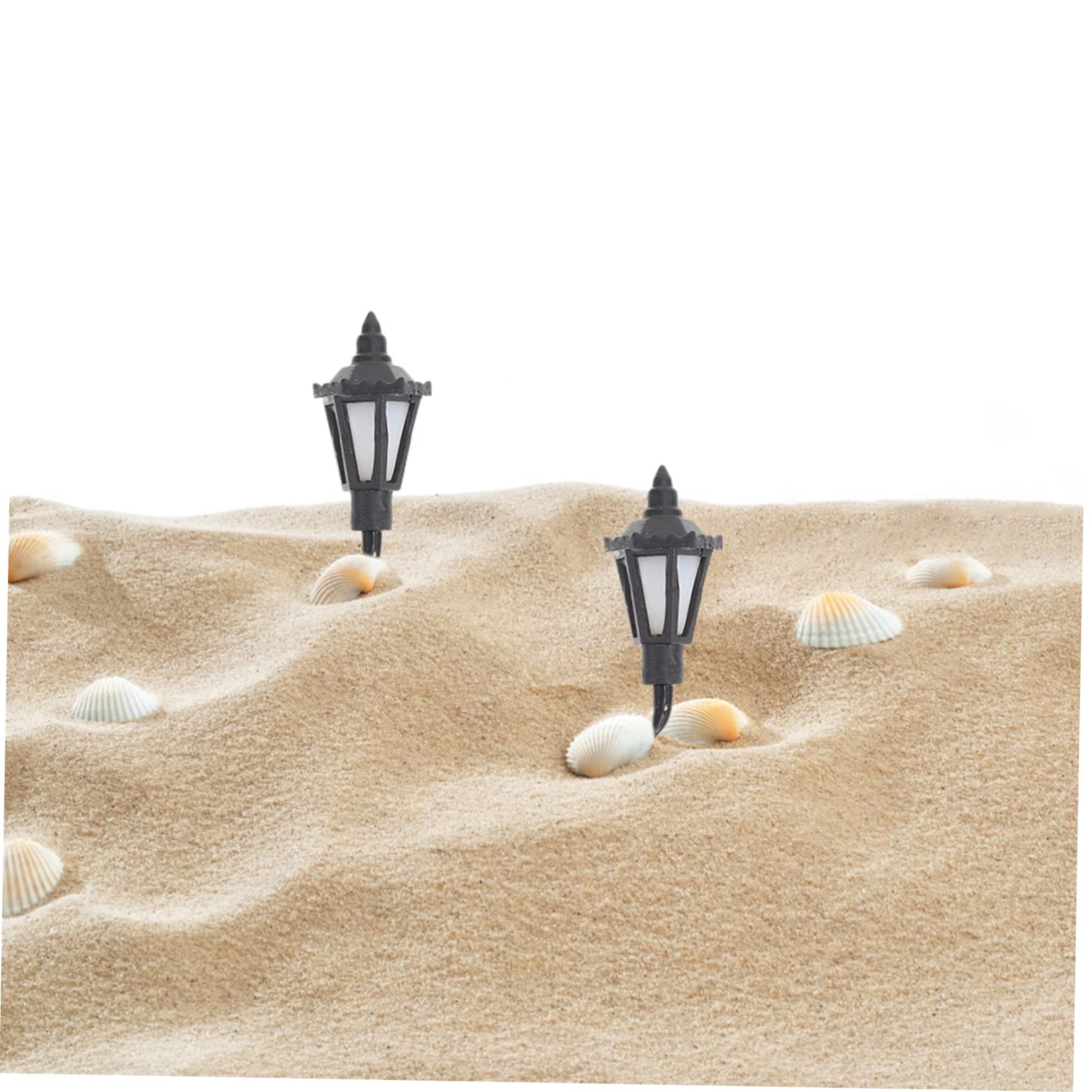 ORFOFE 4Pcs Mini Wall Lamps LED Model House Scene Accessories for Sand Table Decorations Warm Soft Light for Miniature Displays and Landscaping