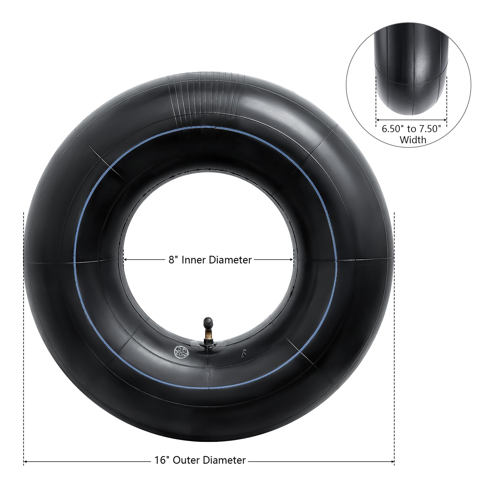 Camere D'Aria 15x6.00-6 In Gomma Butile - Per Tosaerba, Carriole, Go Kart (2 Pezzi) - Foto 2