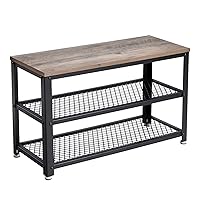 VASAGLE Panca per Scarpe, Scaffale a 2 livelli