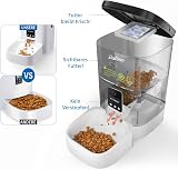 Balimo Distributeur Croquettes Chat Automatique avec 1080P Caméra 2.4G WiFi Distributeur Croquettes Chat et Chien avec APP Vidéo Audio Vision 4L Enregistrement Vocal 10s Gamelle Automatique - 4