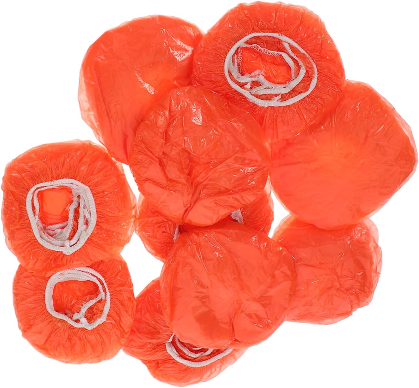 POPETPOP 100pcs Detector Protective Cover Sign Photoelectric Smokes Alarms Paint Cover Elastic Fires Alarm Covers Powered Control Replaceable Fire Detector Dust Cover Orange Plastic