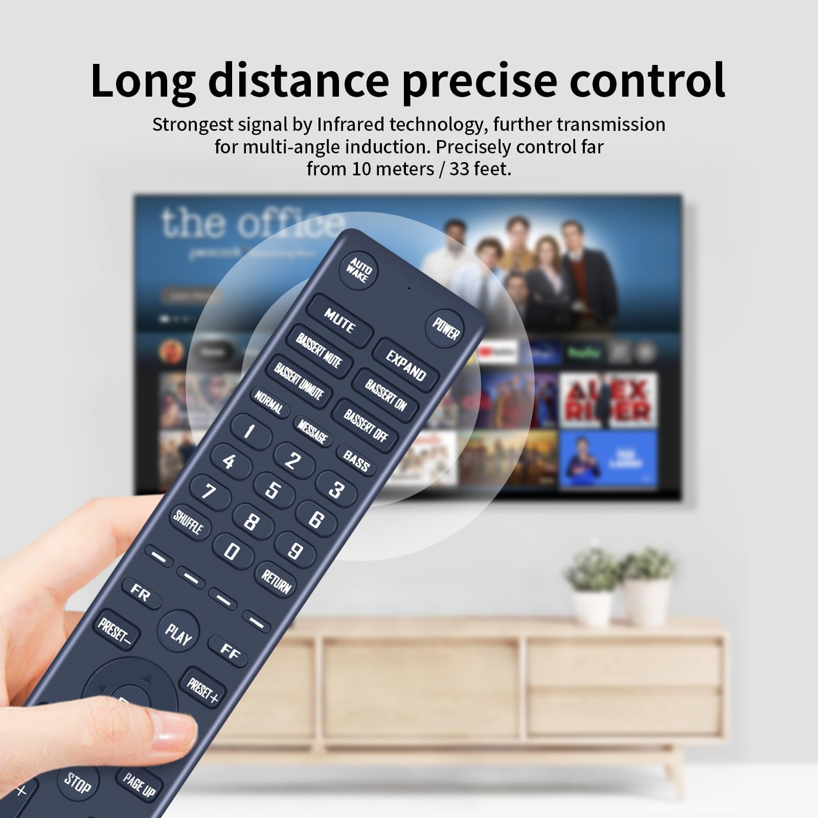 Telecomando di ricambio per Bose Soundbar 700, sistema home theater (Versione a infrarossi, non supporta funzionalità Bluetooth e rete wireless)