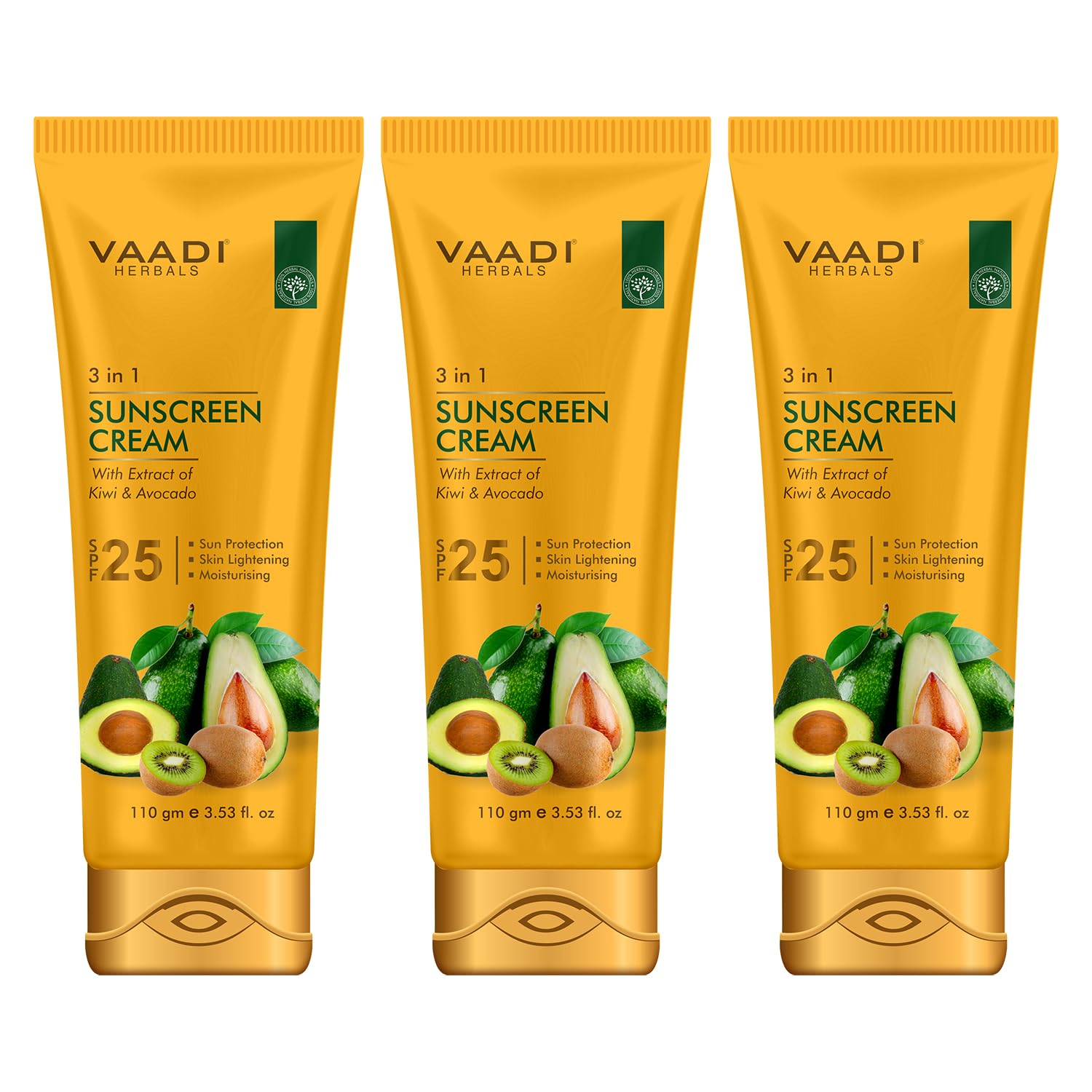 Vaadi Herbals Sunscreen Cream SPF-25, 110g (Pack of 3)-picture-17