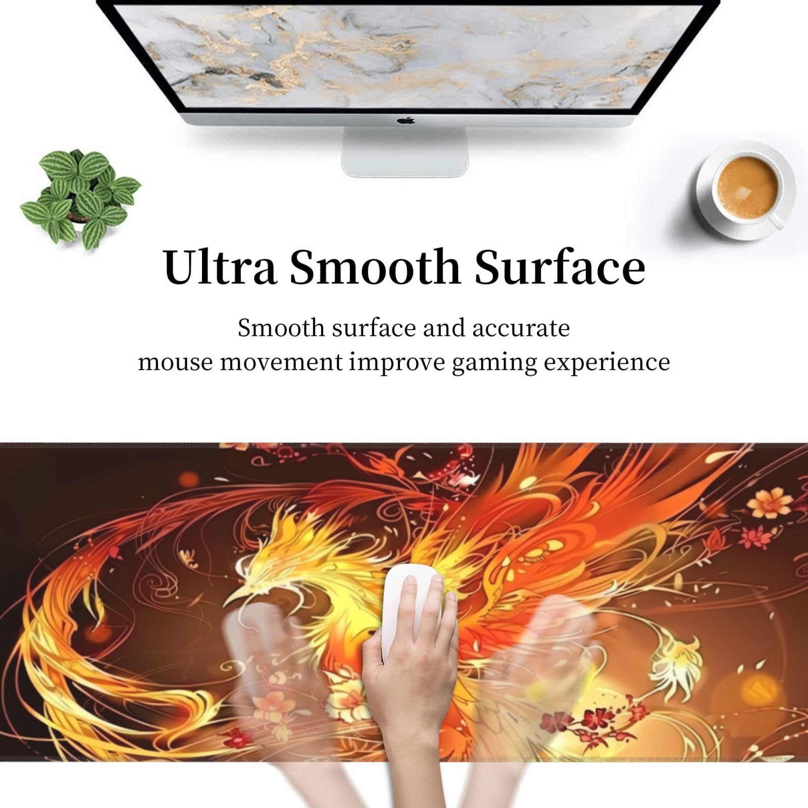 FORRICA RGB Large Gaming Mouse Pad 12 Light Modes 800x300x3 Mm Extended Mousepad Glowing Led Oversized Mat Anti-slip Rubber Base Keyboard Mouse Mats For Computer Laptop PC Desk Beast