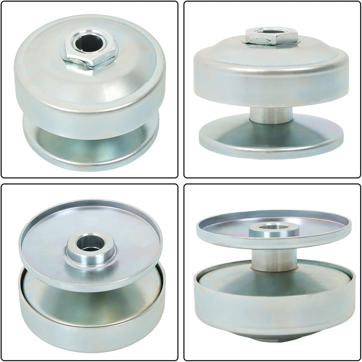 Go Kart Torque Converter Kit 40 Series Clutch Pulley Driver Driven 8 to 16HP Engines Clutch Pulley Driver Driven Replacement for Predator 420cc GX 340 390 Manco