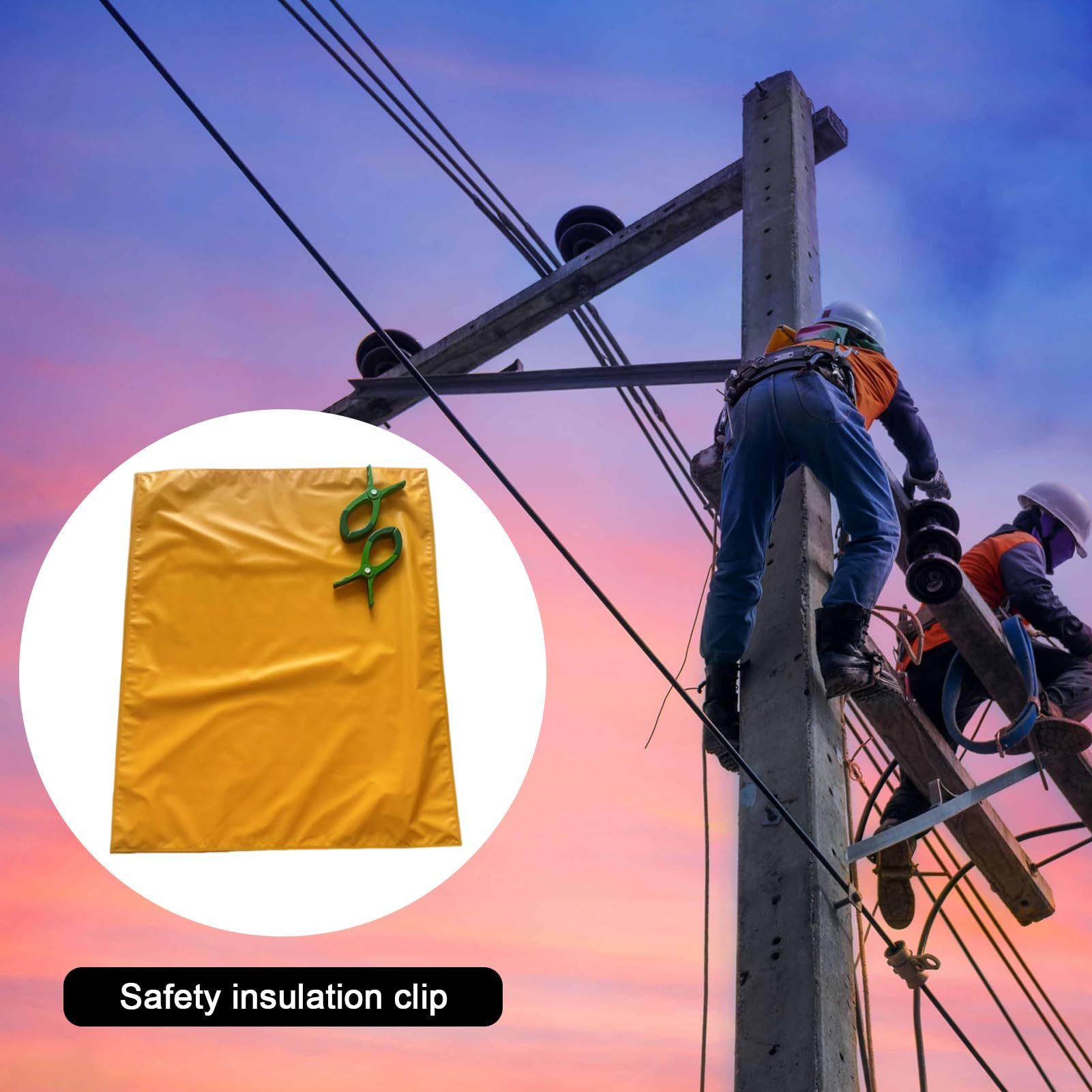 Électricité couverture isolée | Poncho de survie d'urgence | Mat électricien | Protection de l'équipement | Prise en charge de l'entretien en intérieur, Power 400V PAD | Utilisation pour l'ins