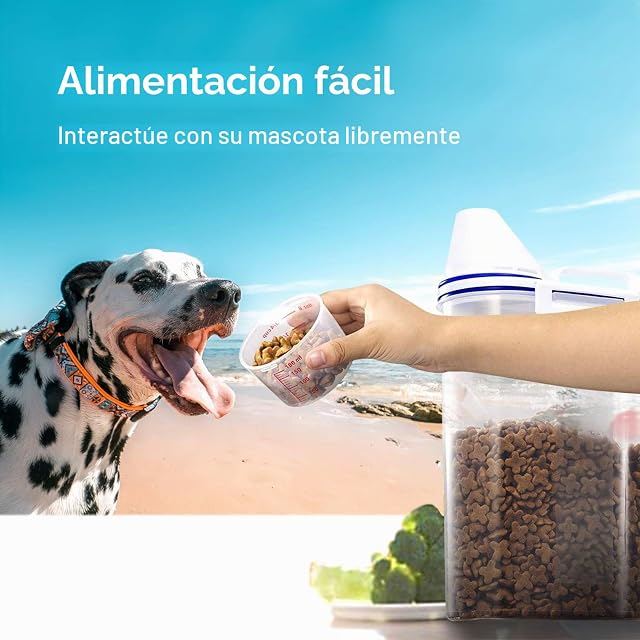 Foto 3 de 7 de TBMax Contenedor de almacenamiento de alimentos para mascotas pequeñas