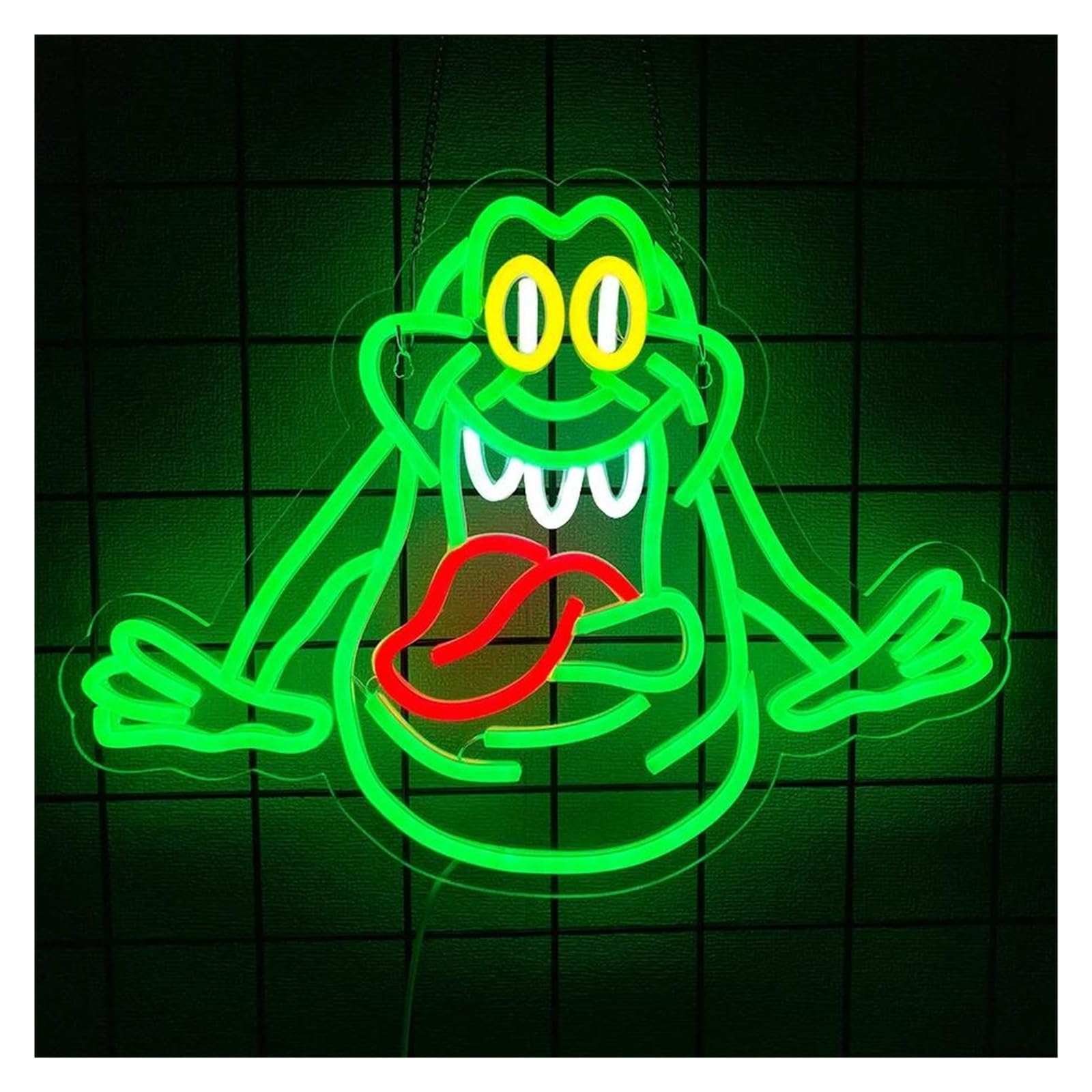 LEMST Sign Lamp Frog Neon Sign Light for Kids Room Bedroom Bar Club Party Man Cave Game Room Art Decor Dimmable USB Lamp 42cmx32cm