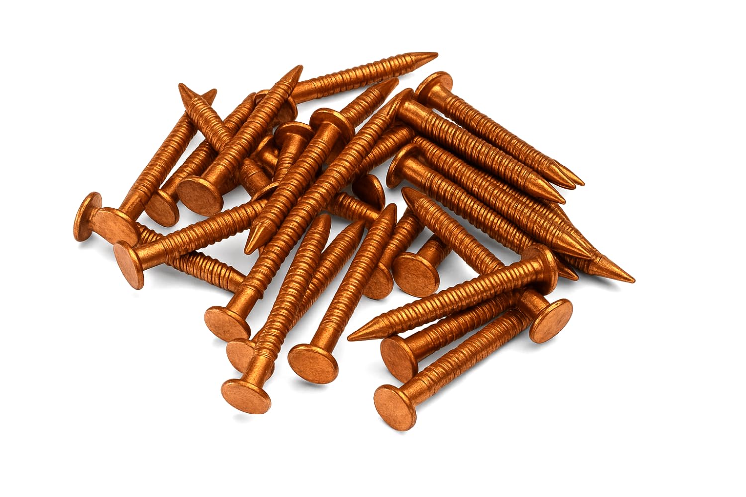 Copper Clout Nails โ Solid Copper Roofing Nails for Felt, Timber, Tree Stump Removal โ Rustproof Outdoor Fixing (38mm x 3.35mm, 50, Pack)