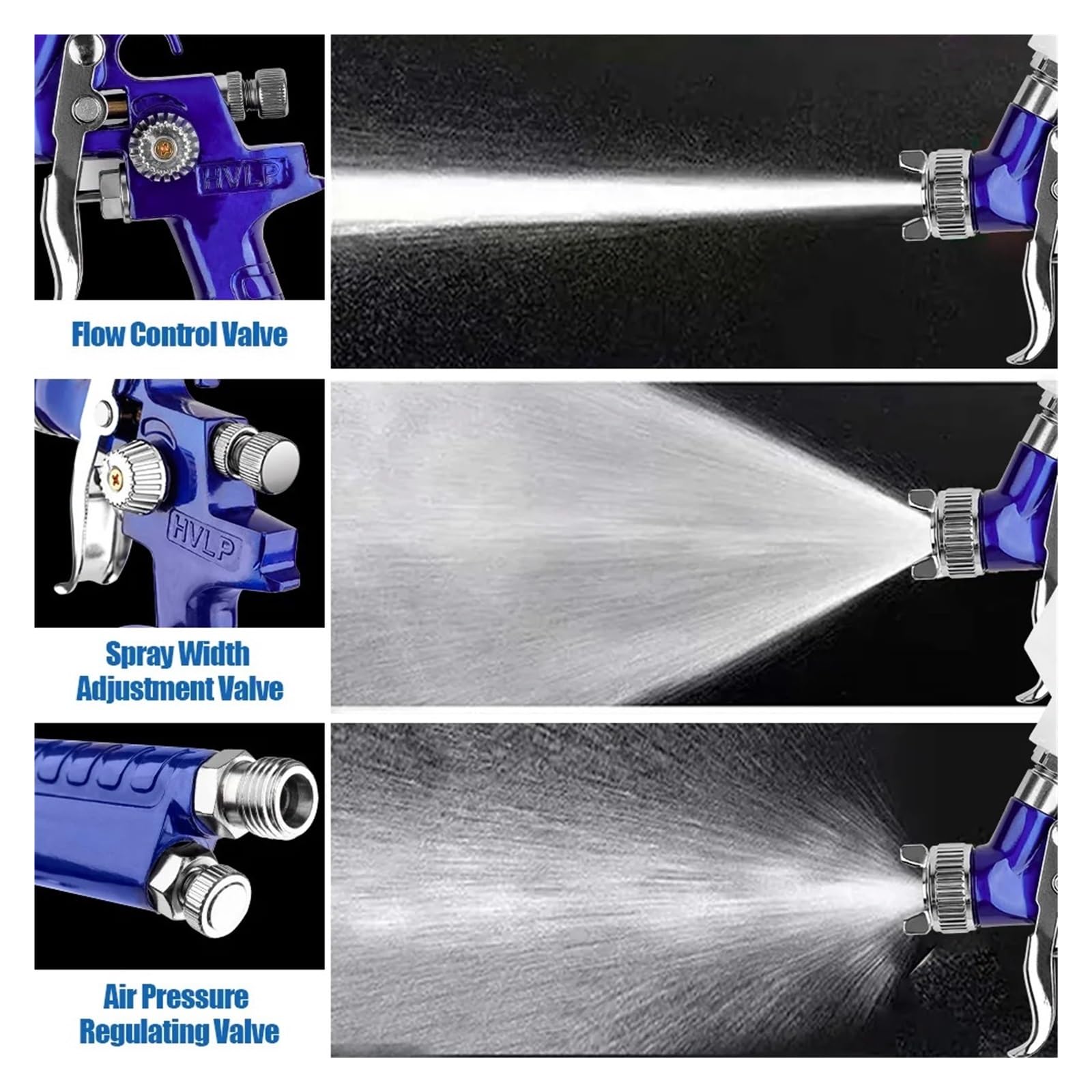 Rozpylacz farby, Pistolet Natryskowy HVLP 0,8 Mm, Pneumatyczny Opryskiwacz 125 Ml, Podkład Samochodowy DIY, Natrysk Mebli, Malowanie Domowe, Wydajne Narzędzie Pneumatyczne do mebli, szafek
