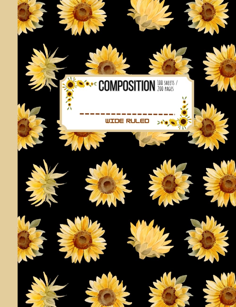 Sunflower　テキスト７冊　手書き資料 Amazon.com: STKRverse Composition Notebooks, Sunflower Cover