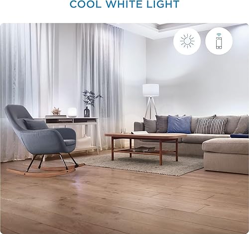 Miniatura 7 de WiZ Bombilla inteligente LED de 65 W (7.2 W) BR30 de luz diurna (5000 K)  Paquete de 2  650 lúmenes  E26  Interior  Se conecta a tu Wi-Fi existente